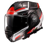 casque modulable ls2 ff901 advant x spectrum noir / blanc / rouge XS