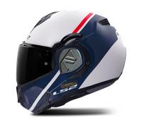LS2 FF906 Advant Swipe Casque, blanc-rouge-bleu, taille L pour homme