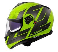 LS2 Casque moto modulable FF908 Strobe II Code Gloss H-V Jaune/Gris Taille S