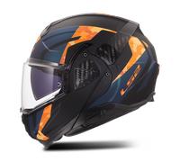 LS2 Helmets Casque modulable moto FF910 Advant II Glide Noir-Orange Taille 2XL Homme