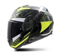 LS2 FF910 Advant II Astral Casque, noir-jaune, taille S pour homme