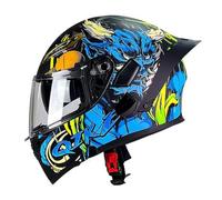Casque Modulable Moto Adulte Casques Intégraux avec Double Visière Full Face Casques Homme Et Femme Casque De Moto Scooter DOTECE Homologué Casques Modulables De Moto 6,XL:61-62CM