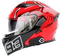 Casque Modulable Moto Bluetooth Casque Dot/ECE Homologué, Casque Double Visière Casque Full Face Casque FILP Up Casques Homme Et Femme Adulte Casque De Moto Scooter 7,M
