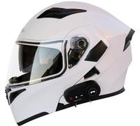 Casque Modulable Moto Bluetooth Casque Dot/ECE Homologué, Casque Double Visière Casque Full Face Casque FILP Up Casques Homme Et Femme Adulte Casque De Moto Scooter 8,XL