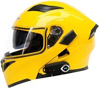 Casque Modulable Moto Bluetooth Casque Dot/ECE Homologué, Casque Double Visière Casque Full Face Casque FILP Up Casques Homme Et Femme Adulte Casque De Moto Scooter 6,M