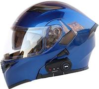 Casque Modulable Moto Bluetooth Casque Dot/ECE Homologué, Casque Double Visière Casque Full Face Casque FILP Up Casques Homme Et Femme Adulte Casque De Moto Scooter 3,L