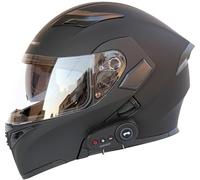 Casque Modulable Moto Bluetooth Casque Dot/ECE Homologué, Casque Double Visière Casque Full Face Casque FILP Up Casques Homme Et Femme Adulte Casque De Moto Scooter 1,XXL