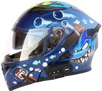 Casque Modulable Moto Bluetooth Casque Dot/ECE Homologué, Casque Double Visière Casque Full Face Casque FILP Up Casques Homme Et Femme Adulte Casque De Moto Scooter 2,L
