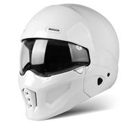 Casque Modulable Moto Casques Intégraux avec Visière Casque Ouvert 3/4 Combiné Casques Moto Jet Homme Et Femme Homologué ECEDOT Adultes Casqu Racing Motocross 3,M:57-58CM