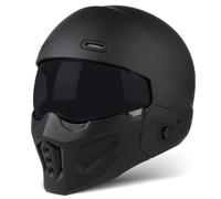 Casque Modulable Moto Casques Intégraux avec Visière Casque Ouvert 3/4 Combiné Casques Moto Jet Homme Et Femme Homologué ECEDOT Adultes Casqu Racing Motocross 2,M:57-58CM