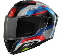 Casque modulable MT Helmets Atom 2 SV Bast A0 Noir Rouge Bleu Matt taille XL