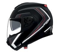 Nolan N100-6 Radiante 357, casque rabattable S Mat Noir/Gris Foncé/Argent/Rouge Mat Noir/Gris Foncé/Argent/Rouge