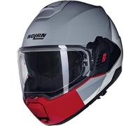 Casque modulable NOLAN N120-1 Grafo 349 Gris Blanc Rouge taille L