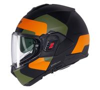 Casque Modulable Nolan N120-1 OMOCROMO 345 Nero / Arancione / Verde militare