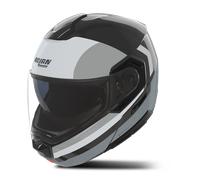 Casque Modulable Nolan N90-3 06 Roboto Noir/Silver/Gris BrillantL Noir,Silver,Gris Brillant