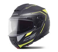 Schuberth C5 Omega, casque rabattable XL (60/61) Mat Noir/Gris/Jaune Mat Noir/Gris/Jaune