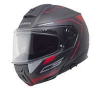 Casque Modulable SCHUBERTH C5 OMEGA Antracite Rouge Mat ECE 22.06