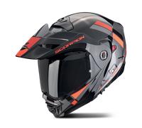 Casque Modulable Scorpion ADX-2 Galane Argent/Noir/RougeM Argent,Noir,Rouge