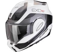 Scorpion Exo-Tech Evo Pro Commuta Casque, blanc-argent, taille 2XL