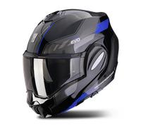 Casque Modulable Scorpion EXO-Tech EVO Socius Noir/BleuM Noir,Bleu