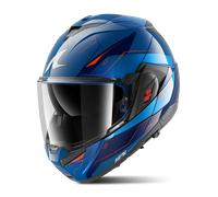 Casque Modulable Shark OXO Mekarium Bleu/Chrome/OrangeS Bleu,Chrome,Orange