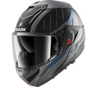 SHARK, Casque Moto Modulable OXO RYDGER Anthracite Blue Black ABK, S