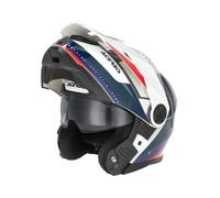 Casque Modulaire ACERBIS P/J Rider Graphique Blanc/Bleu/Rouge