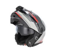 Acerbis Rider Logo Casque, Gris clair/rouge, Taille S (55/56)