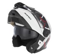 Casque Modulaire Acerbis P/J Rider Visière Pare-Soleil Blanc Noir Rouge Taille S