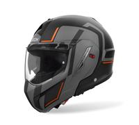 Casque Modulaire AIROH Mathisse II Genius Orange Gris Noir Mat