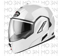 Casque modulaire Airoh REV 19 blanc brillant rabattable ACVS double homologat...