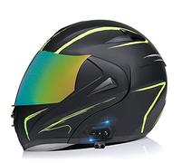 Casque Modulaire Anti-Collision De Moto,Double Visière Casque Moto Bluetooth,Approuvé Par Le DOT/ECE With Anti-Fog Double Visor Haut-Parleur Intégré 6,XL=(59~60CM)