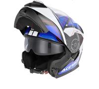 Casque Modulaire Flip Up Acerbis Serel Double Visière Bleu Blanc Taille XL