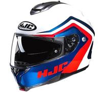 Casque Modulaire HJC Modèle C91N Nepos Blanc Bleu Rouge MC21 Taille S