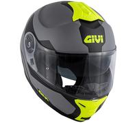 Casque Modulaire GIVI X21 Graphique Challenger Spirit Gris Mat Jaune Taille S