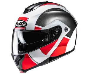 casque modulaire hjc c91n jyn (mc1) - blanc / rouge / noir M