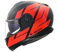casque modulaire ls2 ff908 strobe ii code - noir / rouge XXL