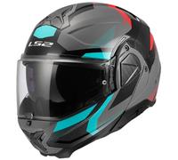 LS2 Casque moto modulable FF910 Advant II Triple Gris/Bleu/Rouge XS