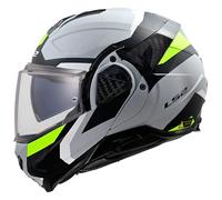casque modulaire ls2 ff910 advant ii triple - gris / jaune S