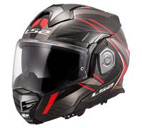 Casque Modulaire Réversible LS2 FF901 ADVANT-X CARBON Future II Rouge Brillant