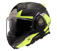 Casque Modulaire Réversible LS2 FF901 ADVANT-X Oblivion Noir Mat Jaune Hi-Viz