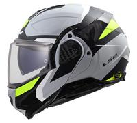 Casque Modulaire Réversible LS2 FF910 ADVANT II Gris Clair Mat Jaune