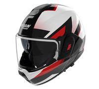 Casque Modulaire Réversible NOLAN N120-1 Ciclone 363 Blanc Noir Rouge