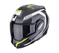 Casque Modulaire Roulant SCORPION EXO-TECH EVO CARBONE COSY Noir Néon Jaune