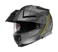 Casque Modulaire SCHUBERTH E2 Explorer Gris Noir Vert, Mat Fibre De Verre, 2025