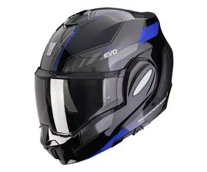 casque modulaire scorpion exo tech evo socius - bleu S