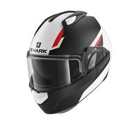 Casque Modulaire Shark Evo GT XSSMLXL Blanc, Rouge Sean