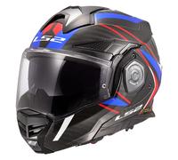 Casque Moduler Réversible LS2 FF901 ADVANT-X CARBON Future II Blanc Poli Bleu