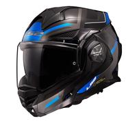 Casque Moduler Réversible LS2 FF901 ADVANT-X Spectrum Noir Poli Titane Bleu