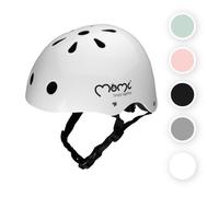 Casque Momi Mimi Pour Enfant - Blanc - Coque En Abs - Coque Interne En Eps - Réglable - Jugulaires Réglables